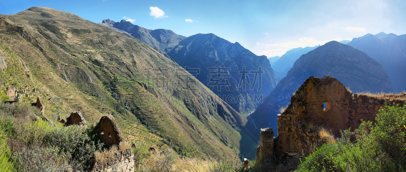 乡村,秘鲁,英格兰东北部,南美,天空,水平画幅,山,雪,古老的,米拉弗洛雷斯宫