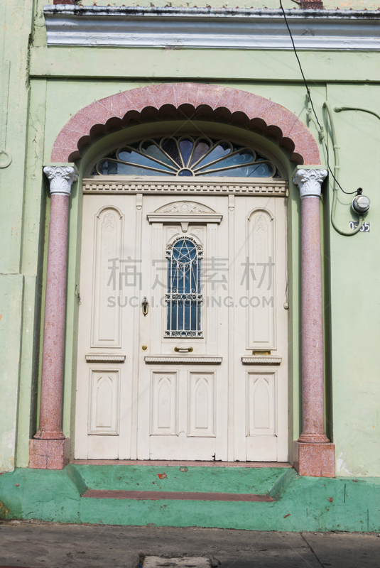 危地马拉,门,建筑,彩色图片,充满的,被抛弃的,过时的,传统,砖