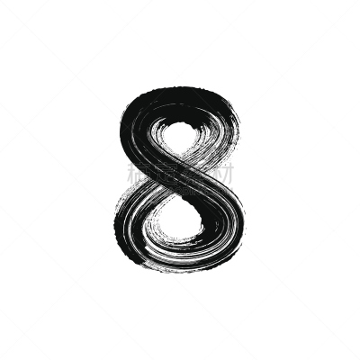 干的,画笔,数字8,动物手,纹理效果,绘画插图,性格,计算机制图,计算机图形学,知识