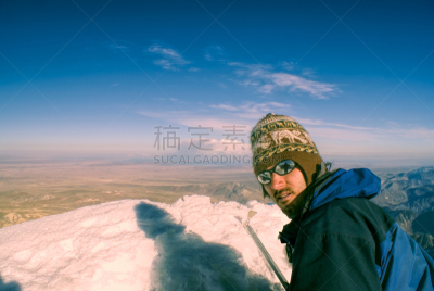徒步旅行,波托西地区,玻利维亚,水平画幅,雪,户外,白人,活力,在上面,青年人