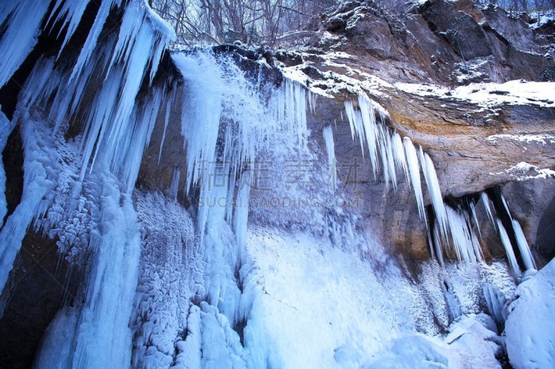 风景,冻结的,水,天空,留白,沟壑,水平画幅,雪,无人,户外
