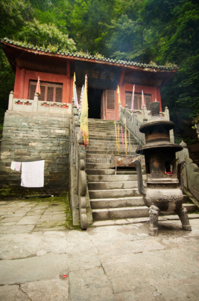 古老的,寺庙,武当山,太极,道教,象形文字,台阶,大特写,禅宗,灵性