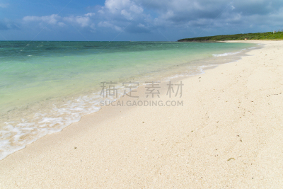 海滩,竹富岛,冲绳县,风景,留白,休闲活动,沙子,平视角,竹富町,纯净