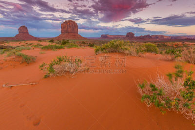 风景,纪念碑山谷,自然美,亚利桑那,在下面,热,光,天空,岩层,北美