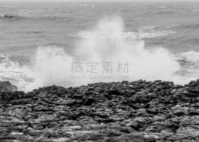 波浪,岩石区,海岸线,海滩,水平画幅,岩石,无人,户外,南威尔士,波斯考尔
