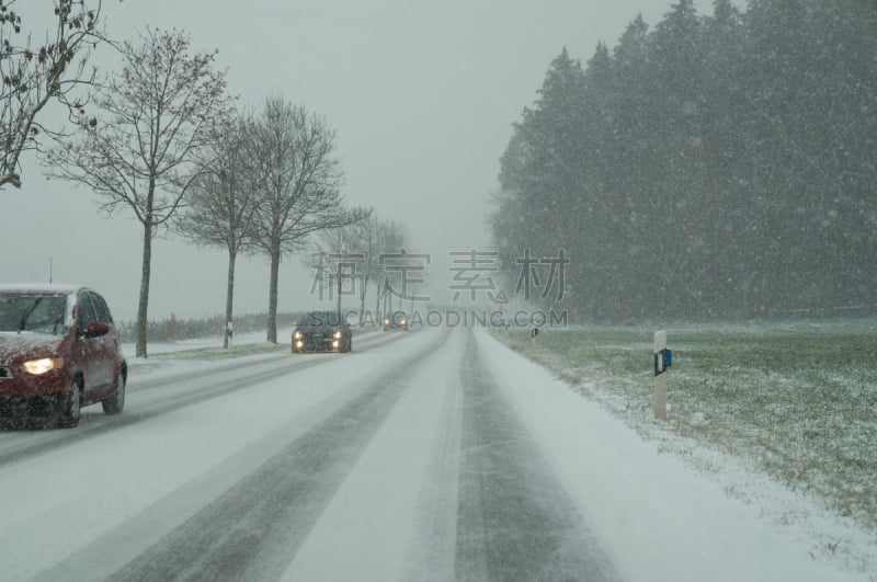 交通,大风雪,危险,冬天,乡村路,路,沥青,汽车,环境,雪