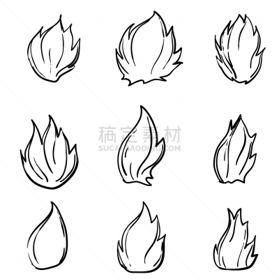 乱画,火,手,燃烧的火炬,卡通,计算机图标,高雅,热,柴火,铅笔