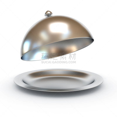 绘画插图,开着的,三维图形,盖子,餐馆,苗床罩,餐具,银色,膳食,阴影