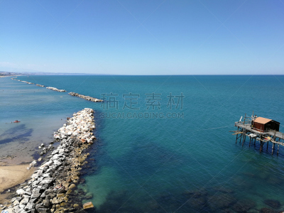 伊利诺斯州,达尔,水,天空,水平画幅,高视角,古城,海岬,夏天,户外