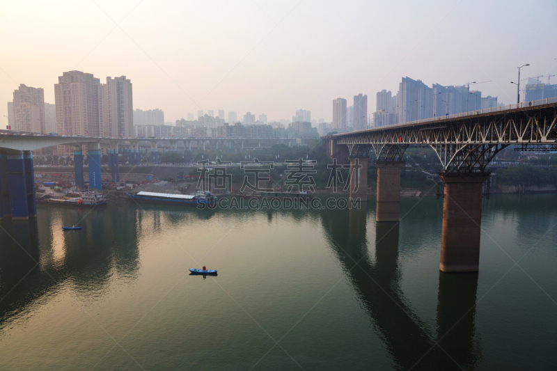 长江,重庆,水,水平画幅,无人,美人,城市扩张,户外,都市风景,著名景点