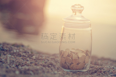金融,太阳,广口瓶,阳光光束,救球,平和,海滩,概念,投资