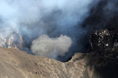 亚瑟山,火山,羽毛,灰,塔纳岛,火神,瓦努阿图,高清晰度电视,火山喷口,水平画幅