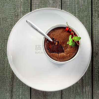 甜食,巧克力慕斯,高视角,奶油,古典式,乡村风格,慕司,甜点心,糖,白色