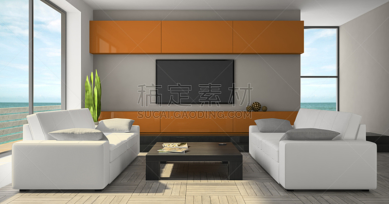 室内,柜子,极简构图,橙子,窗帘,扶手椅,地板,沙发,装饰物,豪宅