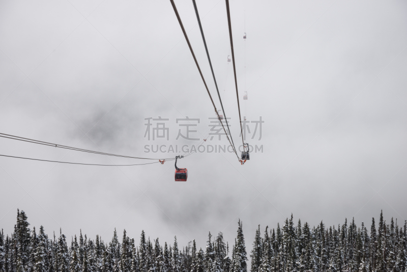 尖头平底船,惠斯勒山,黑梳山,惠斯勒,滑雪缆车,滑雪板,空中缆车,滑雪场,电梯,水平画幅