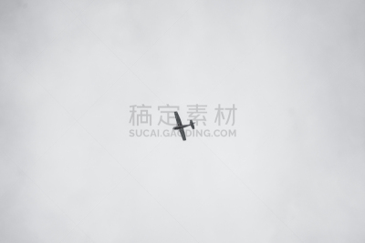 天空,小的,飞机,休闲活动,水平画幅,云,无人,古老的,半空中,古典式