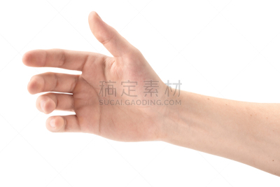 做手势,女人,水平画幅,手,人,拿着,背景分离,白人,市场营销