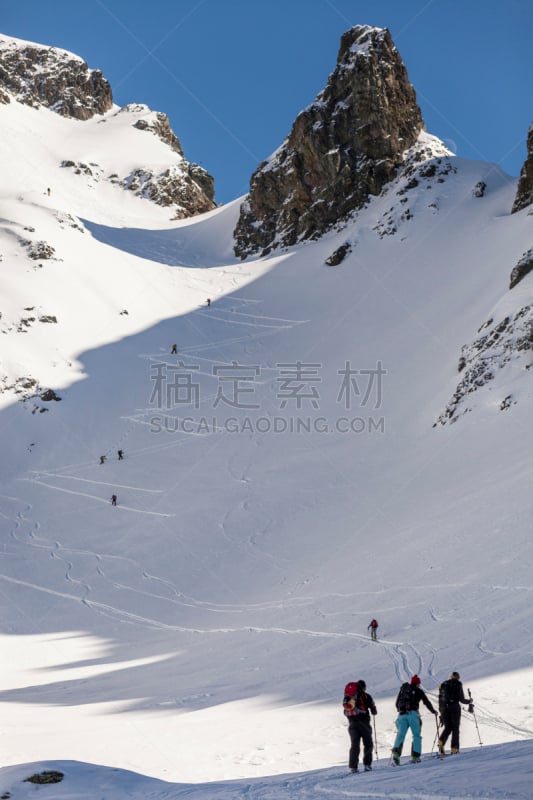 滑雪雪橇,垃圾填埋场,科姆堡,萨瓦,自然,垂直画幅,地形,滑雪运动,户外,高大的