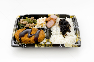 牛肉,日本,炸丸子,午餐盒,蔬菜,炸制食物,食品,酱汁,盒装午餐,白米