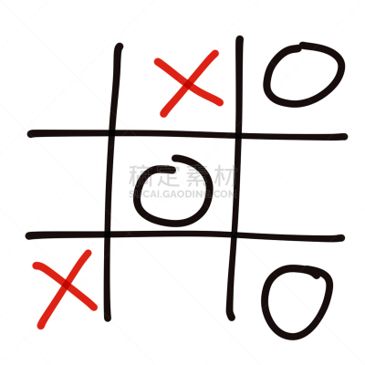 井字游戏,团体性运动,绘画插图,乱画,商务策略,圆形,形状,损失,墨水,潦草