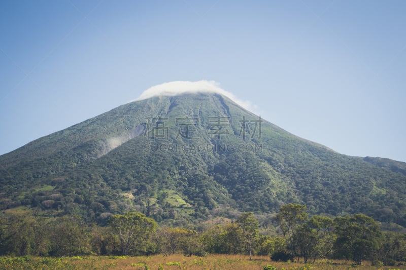 岛,火山,康塞普西翁,尼加拉瓜,看风景,自然,湖岸,水平画幅,山,地质学