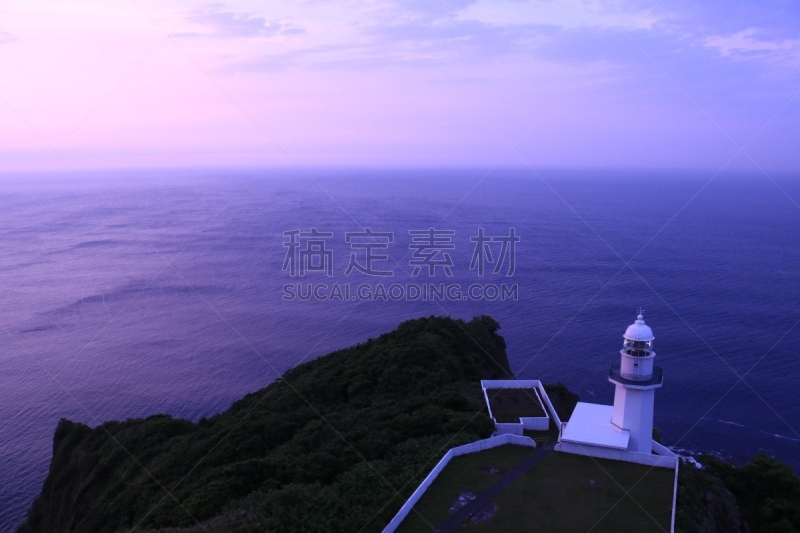 室兰,斗篷,北海道,海岬,水平画幅,无人,蓝色,日本,色彩渐变,太阳