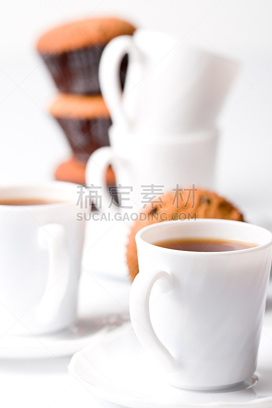 咖啡,松饼,垂直画幅,褐色,无人,蛋糕,膳食,早晨,饮料,特写