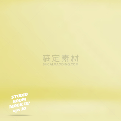 模板,住宅房间,黄色,背景,空的,影棚拍摄,轻蔑的,正下方视角,留白,绘画插图