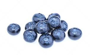 蓝莓,白色背景,分离着色,越橘,堆,清新,背景分离,食品,浆果,熟的