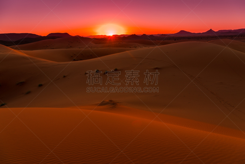 沙丘,摩洛哥,erg chebbi dunes,水平画幅,沙子,莫鲁加,户外,干的,阿拉伯,风景