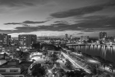 圣胡安,波多黎各,黑白图片,天空,水平画幅,无人,康达多滩,户外,云景,云