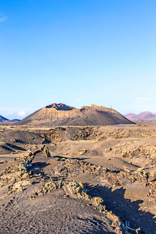 兰萨罗特岛,火山,蒙大拿州,timanfaya national park,垂直画幅,天空,无人,火山地形,大西洋群岛,户外