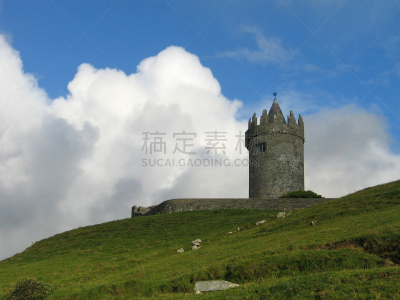 ,阿伦群岛,阿伦山谷,杜林,克莱尔郡,北爱尔兰,天空,圆形,水平画幅,爱尔兰共和国