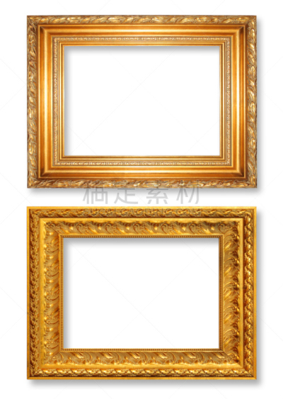 黄金,古董,边框,白色背景,垂直画幅,留白,纹理效果,古老的,古典式