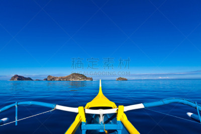 吕宋岛,菲律宾,三描礼士省,观光船,水平画幅,无人,船,摄影,旅游