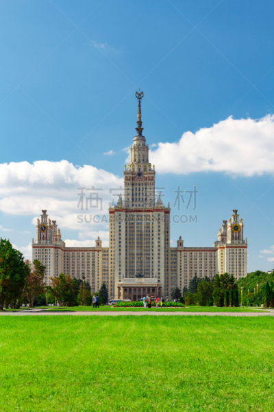 莫斯科,都市风景,大学,州,mikhail lomonosov,麻雀山,美因河,罗曼诺索夫桥,俄国革命,前苏联