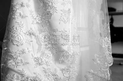婚纱,大特写,塔夫绸,锦缎,白色,纹理效果,纺织品,华贵,图像,庆祝