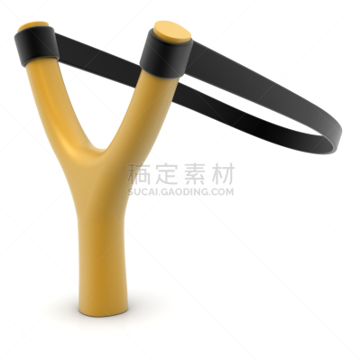 弹弓,塑胶,褐色,橡胶,黑色,臂吊带,形状,白色背景,背景分离,方形画幅