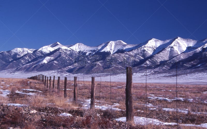 雪山,山,篱笆,甘尼生河,甘尼森国家森林,自然,水平画幅,地形,雪,无人