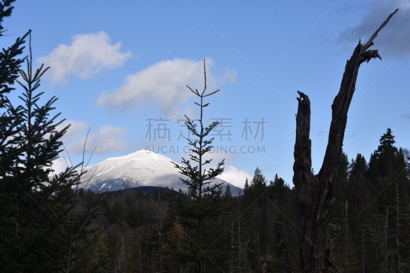 阿迪隆戴克山脉,lake placid town,秋天,图像,雪,美国,无人,户外,水平画幅,八仙湖