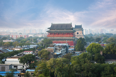 鼓楼,北京,胡同,远古的,古典风格,图像特效,世界遗产,建筑物门,塔,古董