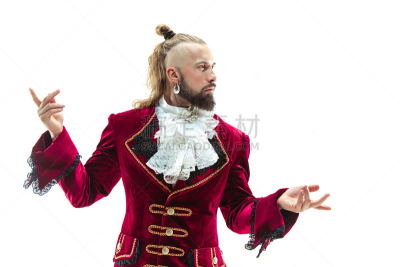 传统,衣服,中世纪时代,侯爵,古服装,青年男人,过时的,秘密,伪饰