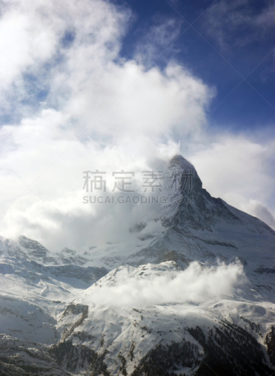 马特洪峰,垂直画幅,天空,风,度假胜地,山,雪,无人,半空中,户外