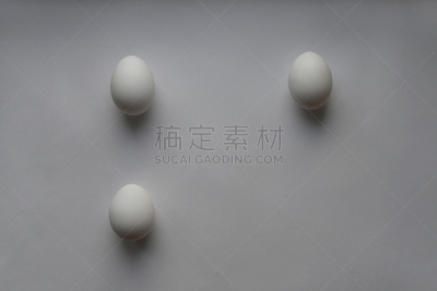 卵,鸡,三个物体,灰色背景,留白,复活节,新的,煮食,水平画幅,家禽
