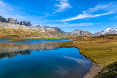 风景,非凡的,山脉,度假胜地,水平画幅,山,雪,无人,夏天,水库