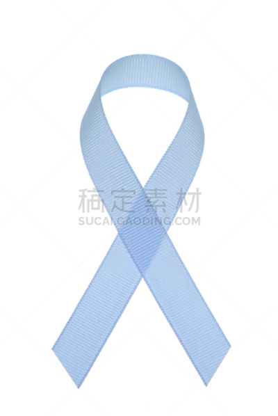 癌症认识功能区,前列腺,膀胱癌,前列腺癌,垂直画幅,无人,蓝色,蝴蝶结,白色背景,背景分离