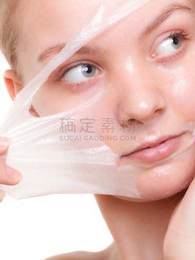 果皮,女人,面具,女孩,垂直画幅,美,美人,纯净,健康保健