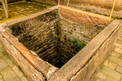 建筑,江西省,过去,客家族,水平画幅,无人,焦点,古典风格,井,摄影