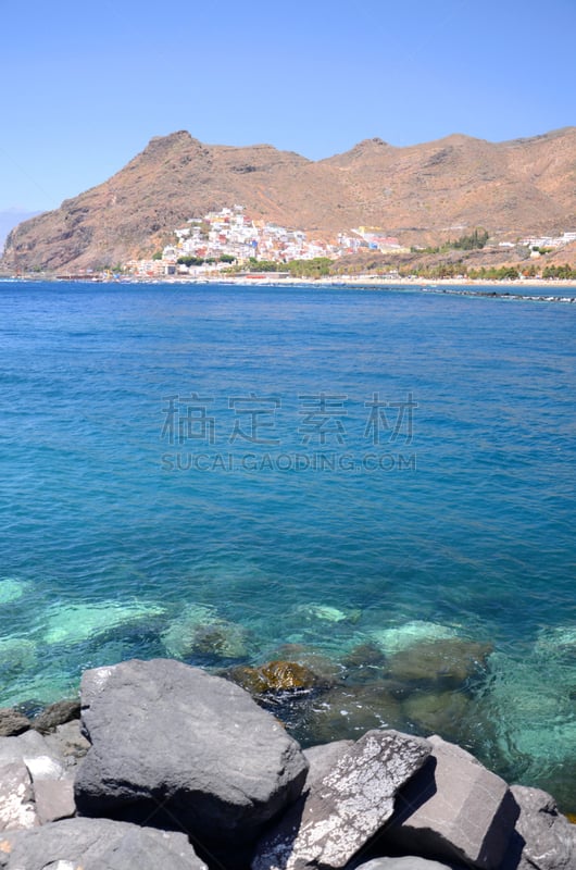 特内里费岛,海滩,岛,风景,自然美,西班牙,垂直画幅,水,天空,沙子