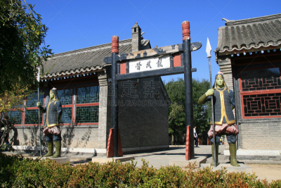 远古的,纪念碑,天空,水平画幅,墙,无人,户外,建筑业